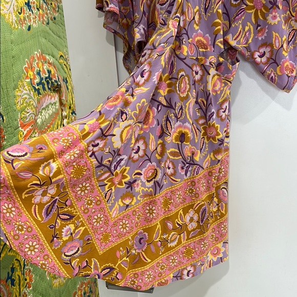 Spell Floral V-Neck Dress with Kimono Sleeves - Picture 6 of 6